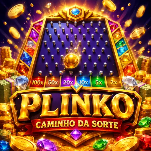 Jogo Plinko com bolinhas caindo entre pinos